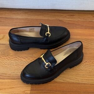 Seaside‎ Black Chunky Loafers Made in Portugal Size 40